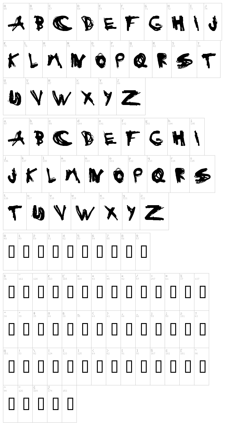 Estuque font map
