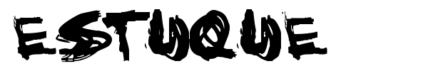 Estuque font