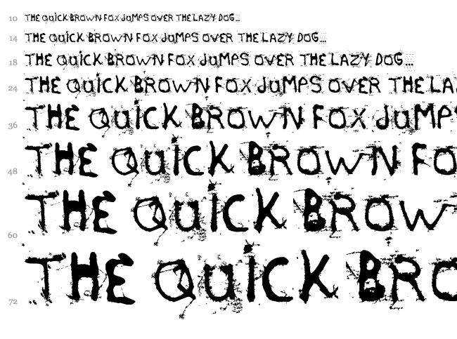 Etasilicon font waterfall