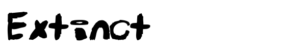 Extinct font