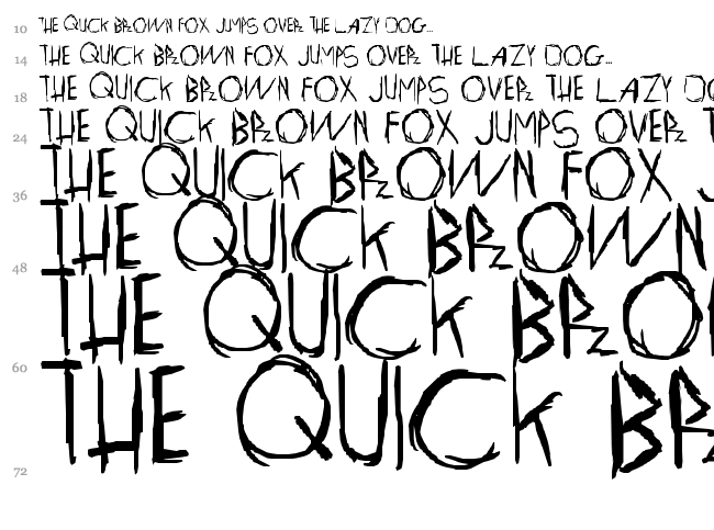 Fascination font waterfall