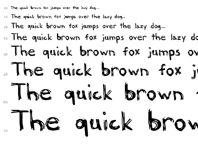 Felicia font waterfall