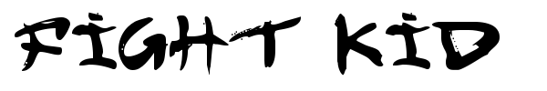 Fight Kid font preview