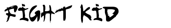 Fight Kid font preview