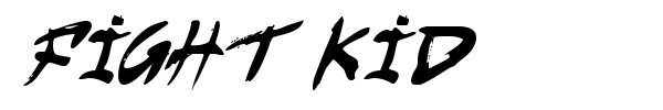 Fight Kid font preview