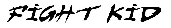Fight Kid font preview