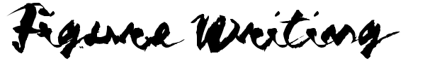 Figure Writing font