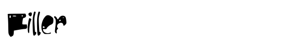 Filler font