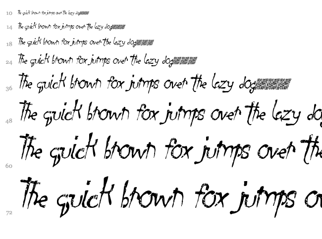 Final Days font waterfall