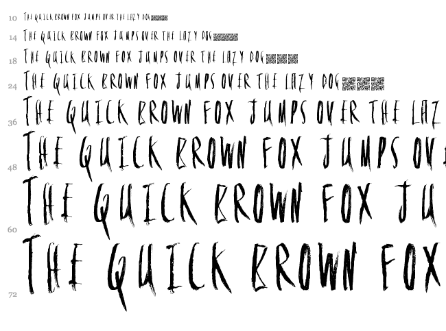 Flowery Death font waterfall