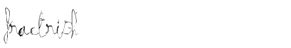 Fractrish font