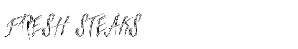 Fresh Steaks font