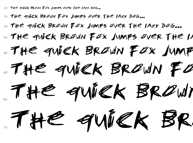 FYOU font waterfall