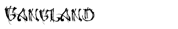 Gangland font