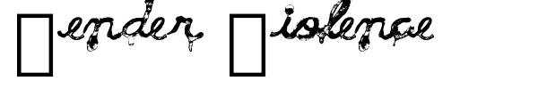 Gender Violence font
