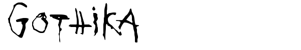 Gothika font