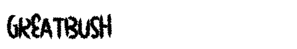 GreatBush font