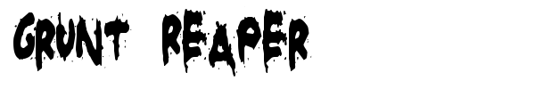 Grunt Reaper font