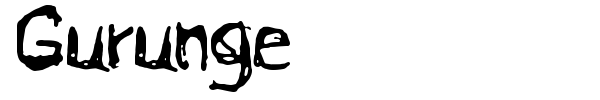Gurunge font