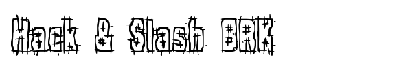 Hack & Slash BRK font