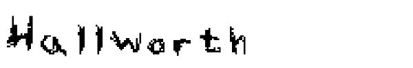 Hallworth font preview