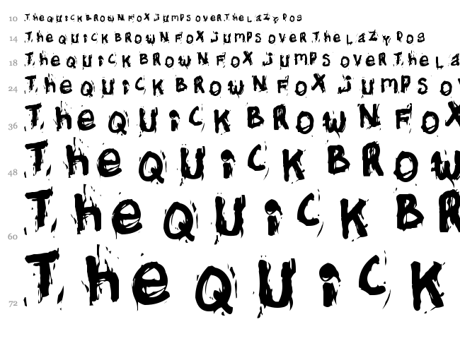 Helifonter font waterfall