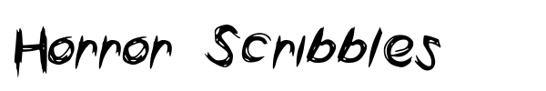 Horror Scribbles font