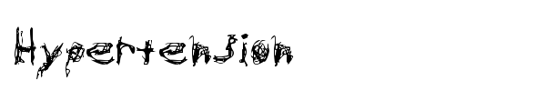 Hypertension font