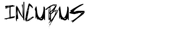 Incubus font preview