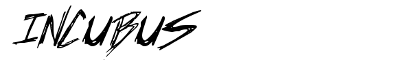 Incubus font preview