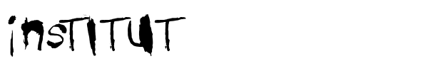 Institut font preview