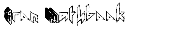 Iron Mathbook font
