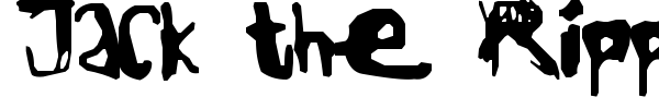 Jack the Ripper font