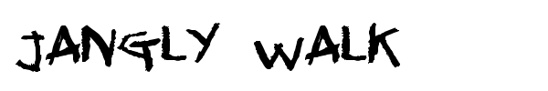Jangly Walk font preview