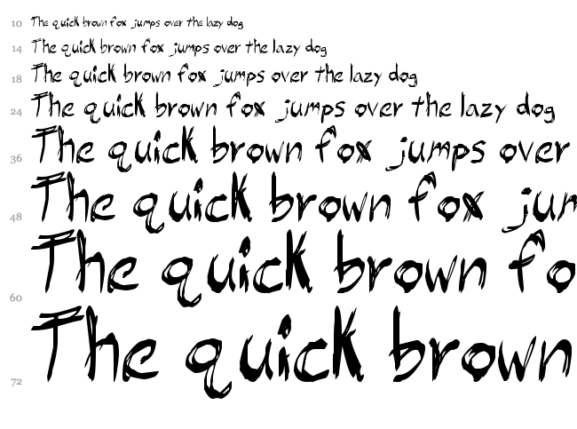 JB Hell font waterfall