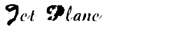 Jet Plane font