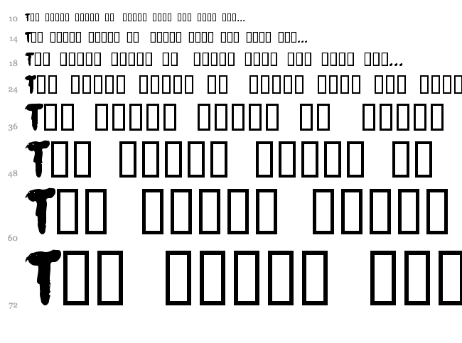Jobby font waterfall