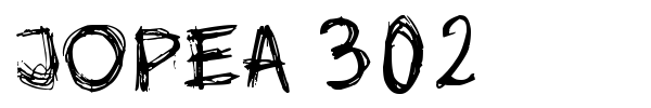 Jopea 302 font
