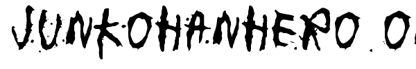 Junkohanhero One font