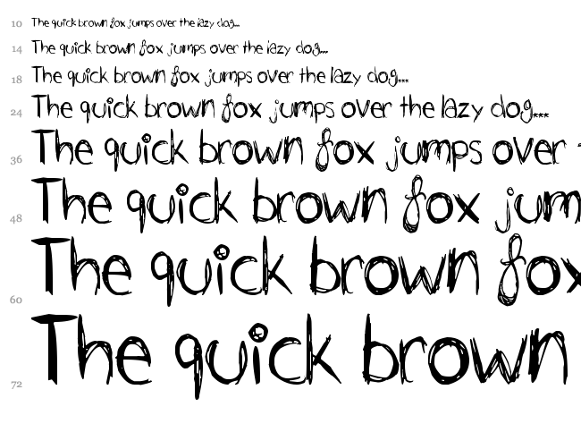 Just Jessie font waterfall