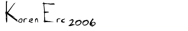 Karen Erc 2006 font