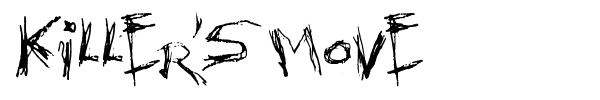 Killer's Move font