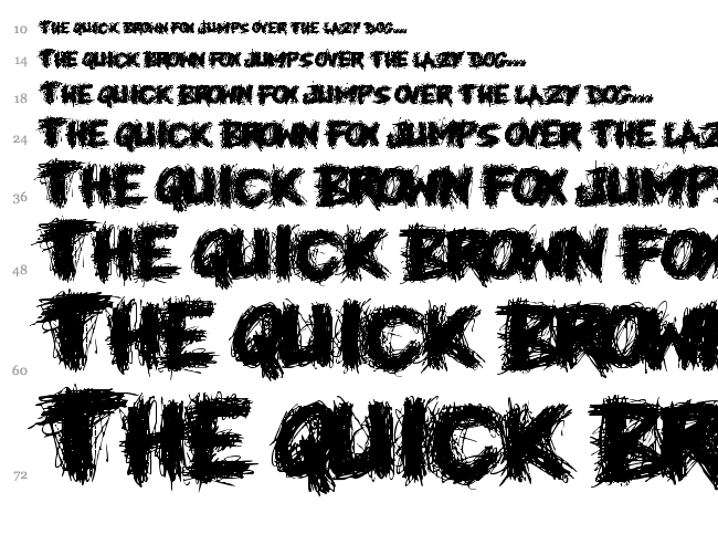 Knife Fight font waterfall