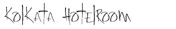 Kolkata Hotelroom font