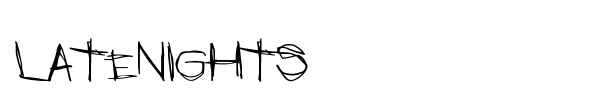 LateNights font
