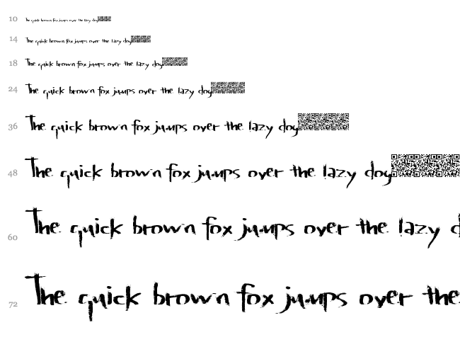 Late Vaping font waterfall
