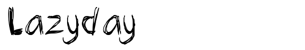 Lazyday font