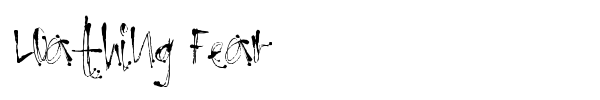 Loathing Fear font