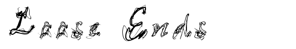 Loose Ends font