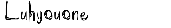 Luhyouone font